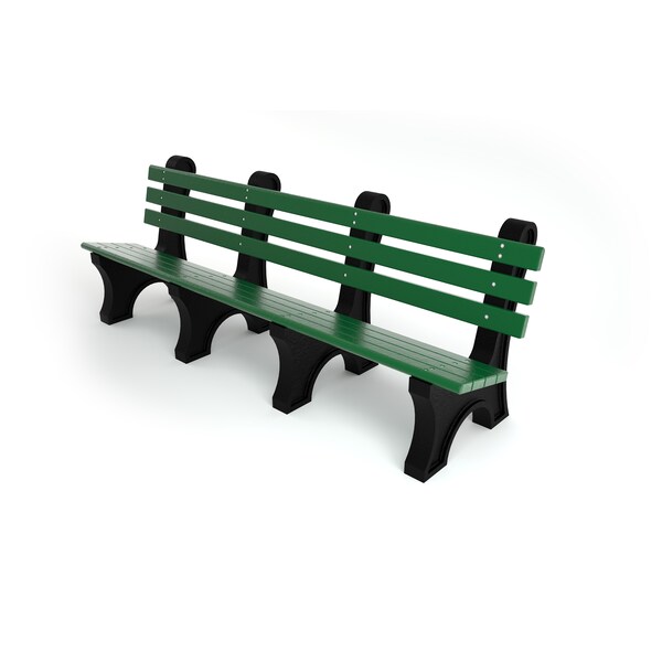 Green 8' Comfort Park Avenue Bench